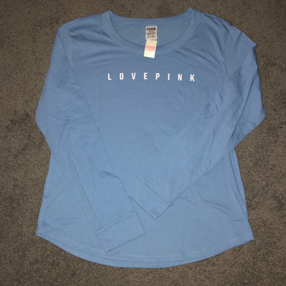 PINK Long Sleeve Crew Tee